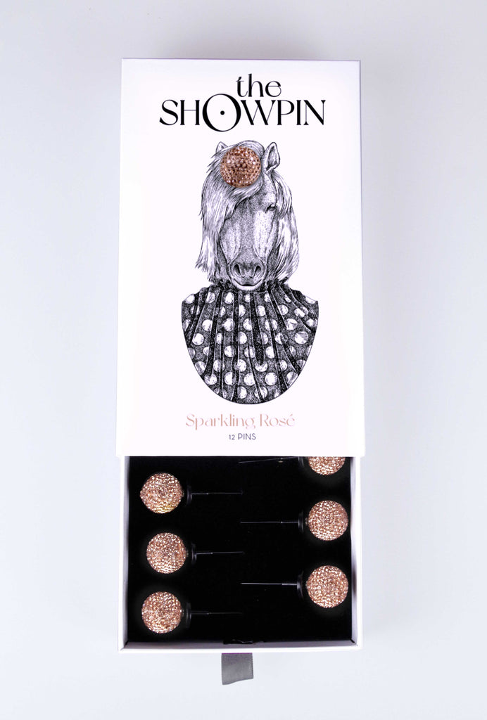 Sparkling Rose Pins - 12 Stück in edler Geschenk-Verpackung