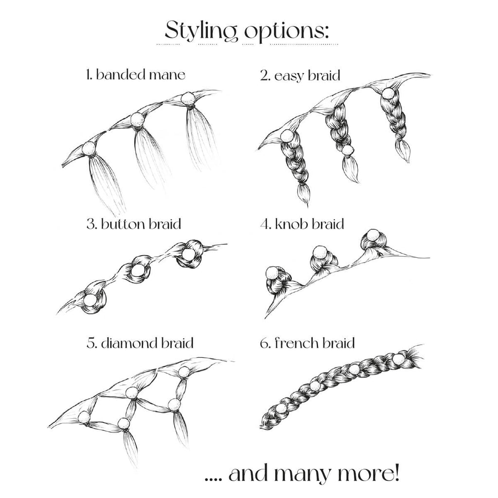 1, 2, Bling. So einfach lassen sich Pferdemähnen stylen